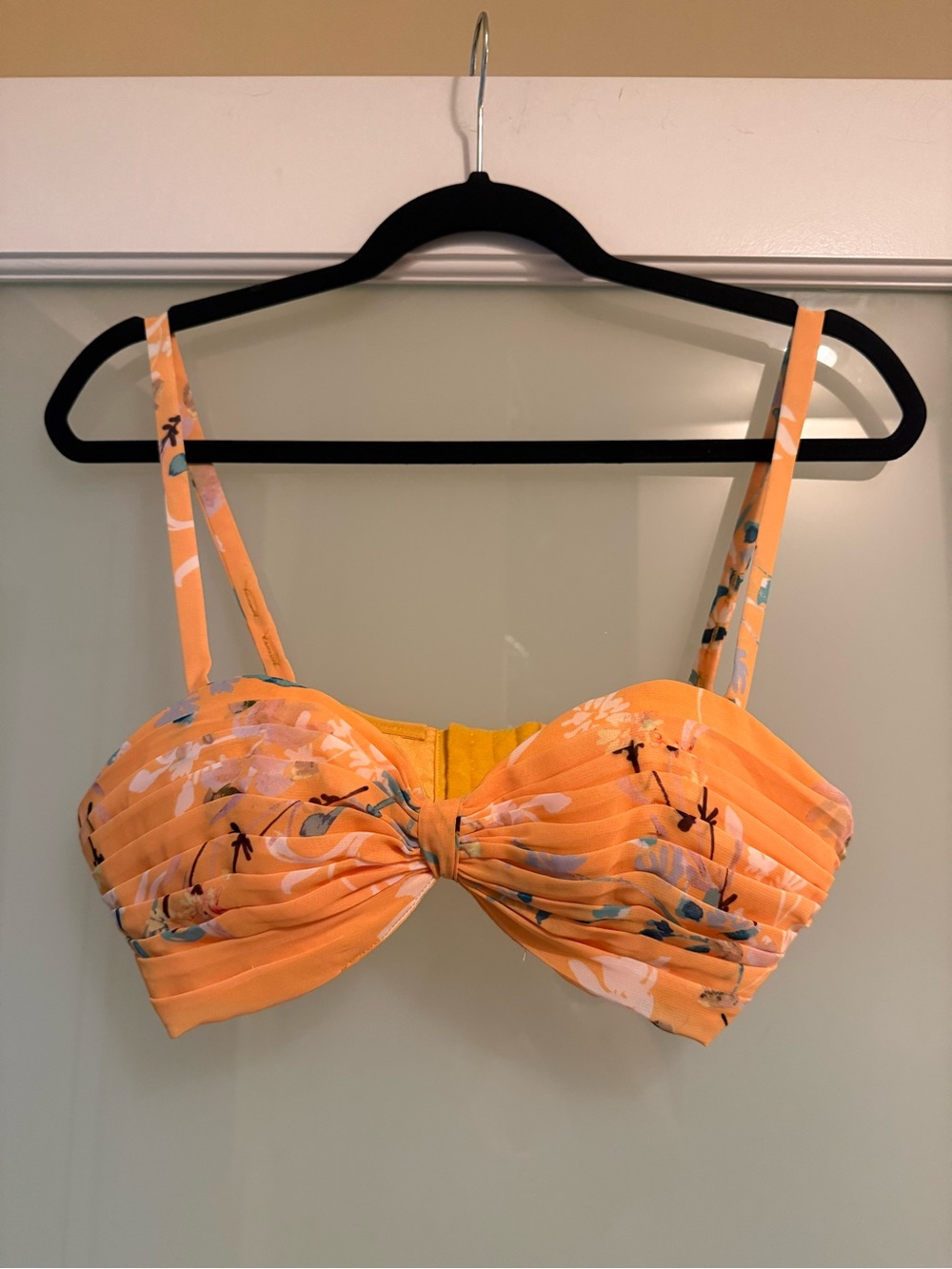 House of Harlow 1960 Floral Bandeau Top in Orange